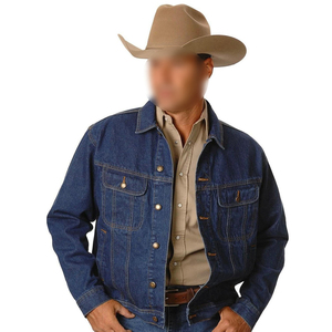 แจ็กเก็ตผ้ายีนส์ระบายอากาศได้ดีสวมใส่สบายเนื้อผ้านุ่มใส่สบายสำหรับผู้ชายสไตล์ลำลองสีน้ำเงินสำหรับฤดูใบไม้ร่วง - Product Image 4