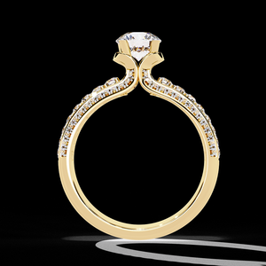 Premium 0.80 Carat Lab Grown Diamond Wide Band <b>Ring</b> in Gold Statement Design Fine Jewelry - Product Image 6