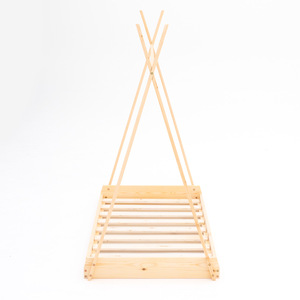 Cama Tipi de Madera Natural ROBINCOOL, Tipo Montessori, con Base de Listones, para Niños y Niñas - Product Image 4