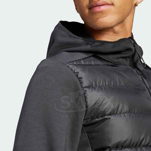 Chaqueta de invierno híbrida para hombre hecha en poliéster con logotipo personalizado al por mayor, chaqueta de invierno híbrida impermeable para uso en exteriores para hombre - Product Image 3