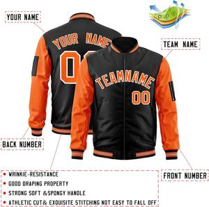 Veste universitaire personnalisée couleurs contrastées Bomber Team Logo Broderie Nom Numéro Personnalisé College Letterman Jacket Dropshipping - Product Image 3