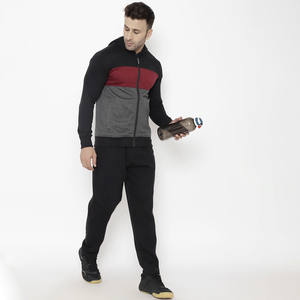 Vêtements de sport pour hommes, vente en gros de bonne qualité, survêtement de gymnastique personnalisé OEM à rayures en polyester - Product Image 2