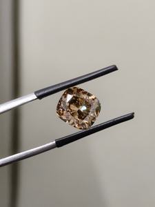 Diamante natural marrón de fantasía de 3.01 ct, corte cojín, acabado pulido, grado de corte EX, joyas D Gleam, dureza 10/10 |   Diamante Suelto para - Product Image 2