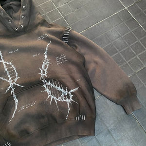 เสื้อมีฮู้ดสำหรับผู้ชายผ้าฝ้ายแท้มาใหม่เสื้อฮู้ดของผู้ชาย300GSM ดูดีมีสไตล์ใหม่ล่าสุดดูดีมีสไตล์ - Product Image 5