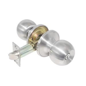 Bouton de porte rond noir élégant pour portes intérieures et extérieures Poignée élégante pour bureau à domicile chambre Quincaillerie moderne durable - Product Image 5