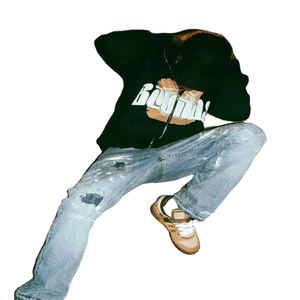 Sudadera con Capucha Extra Grande de Alta Calidad, 100% Algodón, para Hombre, 500-600 Gsm, Hombros Caídos, Estilo Invernal - Product Image 2