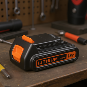 Batterie Black & Decker 18V 2Ah pour outils électriques, accessoire pour ustensiles électriques, modèle BL2018XJ - Product Image 3