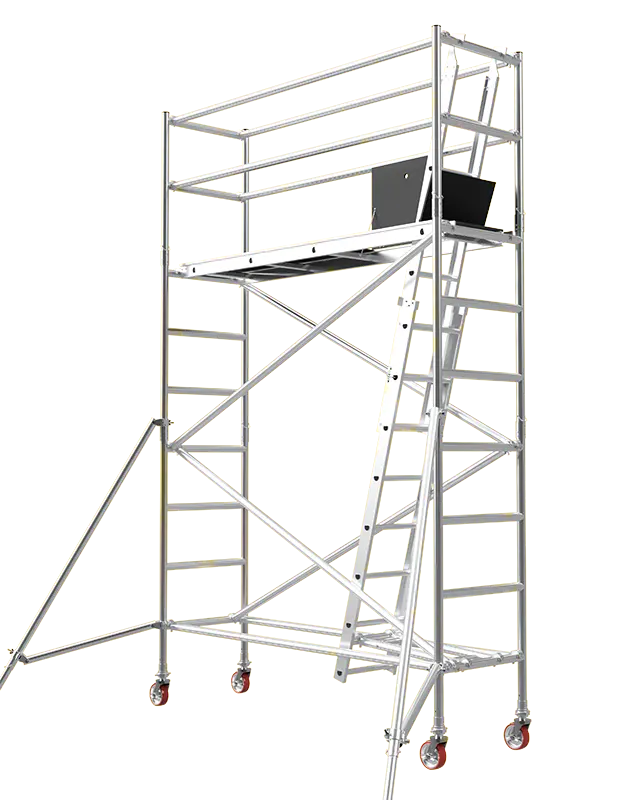 Prima Compleet Systeem 6M 12M Mobiele Steiger Torenladder Aluminium Rollende Steiger