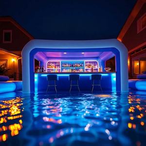 Bar promotionnel commercial d'événement de fête tente de piscine Portable flottant boîte de nuit Blowup barres gonflables Pub - Product Image 2