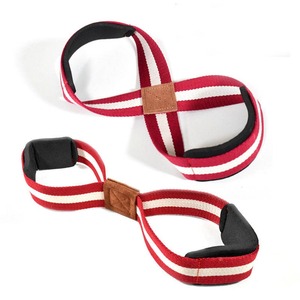 Customized Cotton Wrist Straps Figure 8 <b>Weight</b> Lifting Gym Support Hand <b>Bar</b> Grips Comfortable Grip For Training - Product Image 5