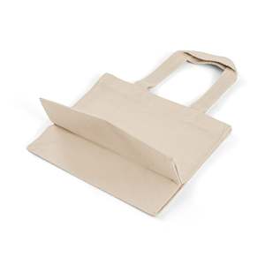 Small <b>Square</b> Canvas Tote Bags with Solid Color Pattern-TF225 - Product Image 6