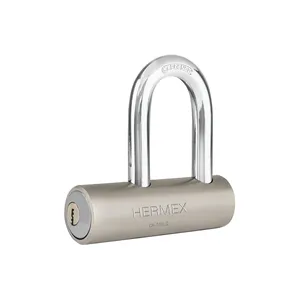 Cadenas de sécurité en acier à 3 unités avec crochet long et clé à pointe Combinaison de chiffres étanche de 109mm de long pour une utilisation sûre - Product Image 1