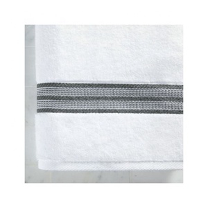 Tendance brodé grand coton épaissi douche Super absorbant doux luxe salle de bain hôtel blanc Golf serviette de bain pour adultes - Product Image 3