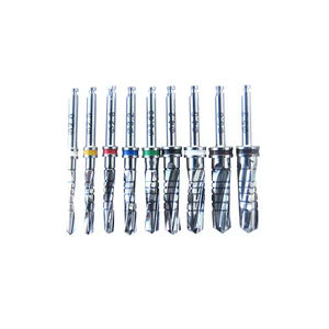 Implante Dental Eléctrico Irrigación Externa Taladros Negros Soporte de Fresa de Acero Cilíndrico - Product Image 1