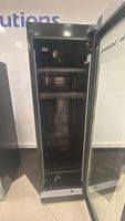 Réfrigérateur commercial vertical Klimasan S400 Elite 403 L avec porte vitrée simple, 6 étagères, dégivrage automatique