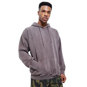 Vente en gros de pulls à capuche vierges délavés de haute qualité sweat à capuche respirant surdimensionné à séchage rapide pour hommes - Product Image 1