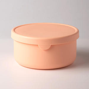 Classic Eco-Friendly Silicone Food <b>Storage</b> Containers Round Nestable Bowls with Lids for Freezer & <b>Microwave</b> Use Customizable - Product Image 5
