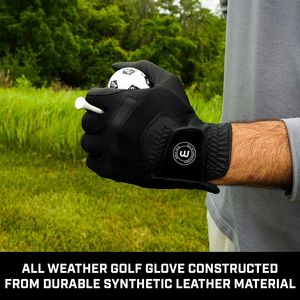 Guantes de golf unisex de cuero genuino suave de alta calidad logotipo personalizado Cabretta transpirable al aire libre lavable para la mano deportiva de los niños - Product Image 6