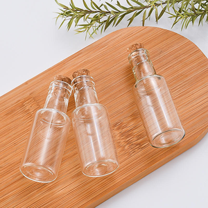 Frasco de vidrio de borosilicato alto con tapón de corcho Durable resistente al calor Almacenamiento de alimentos Té Embalaje de dulces Muestra de bayas de Goji - Product Image 4