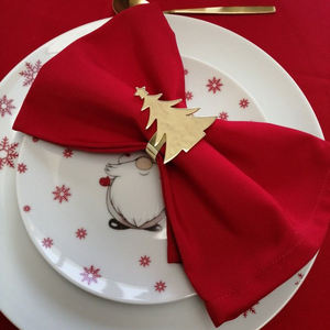 Elegante servilletas de color sólido 100% algodón reutilizable tela absorbente tela suave lavable mesa comedor uso diario propósito de comida - Product Image 4