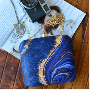 Floral marble clutch wholesale, designer handcrafted stone <b>purses</b>, elegant floral engravings, premium bulk orders available - Product Image 2
