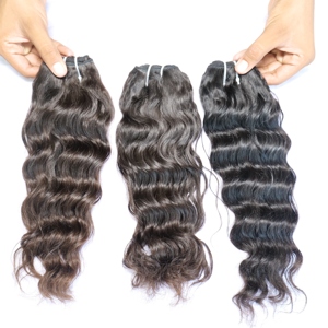 Vente en gros de cheveux ondulés bruts naturels à cuticule alignée 100% vendeurs de cheveux indiens Remy styles de cheveux humains vierges à vague lâche - Product Image 4