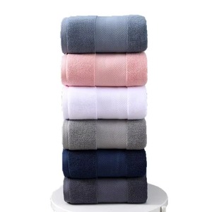 Weavetex Home High-End 400 600 GSM Woven Cotton Bath Hand Beach <b>Towels</b> Quick-Dry Cooling for Hotels Spas Customized Color <b>Set</b> - Product Image 1