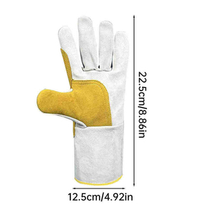 Gants de soudage en cuir imperméables, résistants à la chaleur, antidérapants, durables, sans silicone, personnalisables, design haut de gamme - Product Image 4