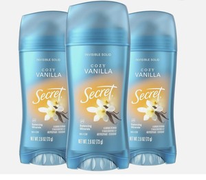 Desodorante Antitranspirante Sólido Invisible Secret Cozy Vanilla 2.6 oz Paquete de 2 - Product Image 1
