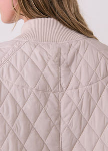 Chaqueta de palangre acolchada con diamantes para mujer, chaqueta de lujo con cuello acanalado y bolsillos con solapa, chaqueta de abrigo con logotipo personalizado - Product Image 5
