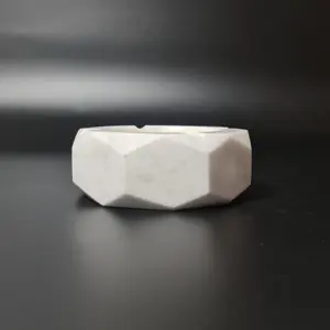 Cenicero Moderno de Mármol Blanco Resistente al Fuego para Fumar, Piedra Hecha a Mano para Villa, Hotel, Cocina, Comedor, Revestimiento de Paredes de Escuelas - Product Image 1