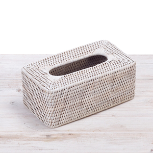 Caja de pañuelos de ratán Natural rectangular hecha a mano para decoración de cocina hogar ecológico - Product Image 6