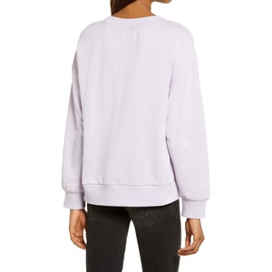 Ropa de mujer Tela de algodón Cuello redondo Sudaderas personalizadas Mujeres Nueva llegada Ropa casual Sudaderas - Product Image 5