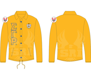 Gran oferta Sigma Gamma Rho Coaches Jacket Logo personalizado en blanco Tallas grandes para hombre Coaches Jacket Plain Black Windbreaker Coaches Jacket - Product Image 4