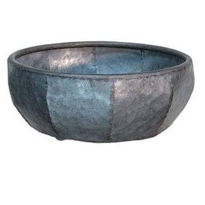 Cuenco de Metal galvanizado para fruta, Decoración de mesa, tazón duradero con soldadura de latón dorado, tazón de servicio de diseño elegante - Product Image 3