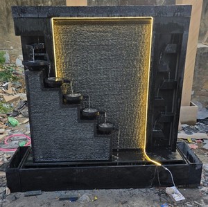 Mini fontaine murale en pierre de granit pour la maison, les hôtels, les jardins extérieurs. - Product Image 1