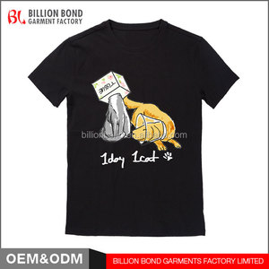 T-shirt imprimé col rond pour homme Roof Gallery, 100 % coton, grande taille, décontracté, respirant, jersey, manches courtes, design de logo personnalisé - Product Image 3