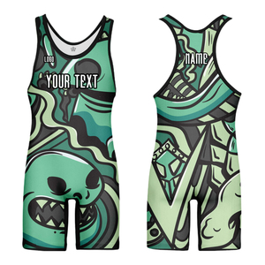 Levantamiento de pesas Custom Wrestling Singlets Sublimación Equipo Compresión Impresión Deep Color Men Wrestling Singlet para mujeres - Product Image 4