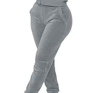 Ensemble de survêtement en molleton décontracté personnalisé avec logo en diamant et strass brodé pour l'hiver 2026, ensemble 2 pièces, survêtement violet pour femmes - Product Image 5