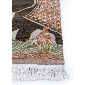 พรมขนสัตว์และไหมถักมือสีโรสเบจและสีน้ำตาล สำหรับห้องนั่งเล่นวัยรุ่นหรือทางเดิน ดีไซน์รูปสี่เหลี่ยมผืนผ้าแบบใหม่-SLR-7068 - Product Image 4