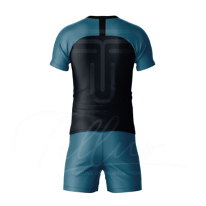 Uniformes de Fútbol Profesionales Personalizados al por Mayor, Conjuntos de Equipaciones con Diseño Personalizado, 100% Poliéster Elástico Antibacteriano, Camiseta de Fútbol con Cuello en V - Product Image 4