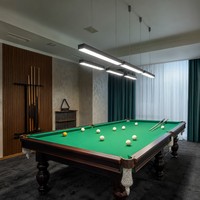 Lampe suspendue linéaire LED en aluminium pour salle de billard, zone de table de billard, 1200 mm, 6000 K, dimmable, éclairage de plafond