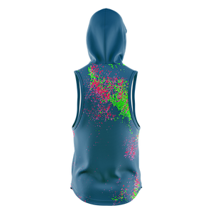 Sweat-shirt sans manches pour homme 100% coton, logo personnalisé, uni, vêtements de sport pour la salle de sport, vêtements de sport d'hiver, poche brodée en relief - Product Image 4