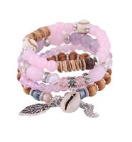 Bracelets et bracelets de bijoux classiques bohèmes de différentes couleurs pour femmes et jolies filles bracelets élégants à la mode