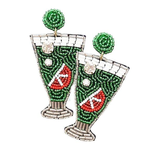 Customizing Handwork Beaded Felt Back It's a Girl Embroidery Dangle <b>Earrings</b> Stylish Jewelry & Statement <b>Beautiful</b> For Girl - Product Image 5