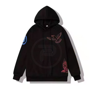 เสื้อฮู้ดพิมพ์ลายพัฟระบายอากาศได้ดีเสื้อแนวสตรีทแวร์เสื้อมีฮู้ดพิมพ์ลายพัฟใส่สบายผลิตจากปากีสถาน - Product Image 1