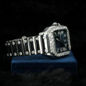 Reloj de Lujo para Hombre, Totalmente Cubierto de Diamantes, de Acero Inoxidable, Estilo Hip Hop Deportivo, Movimiento ETA, Resistente al Agua, Esfera Analógica - Product Image 4