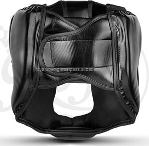 Logo personnalisé protège-tête en cuir protecteur d'entraînement pour lutte boxe Taekwondo kickboxing karaté - Product Image 4