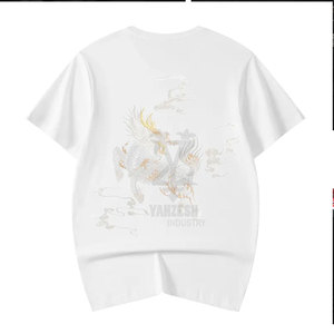 Camisetas Deportivas Ligeras y Transpirables de Secado Rápido para Hombre, Manga Corta, 220g, Estilo Holgado, Tejido Liso Teñido - Product Image 6