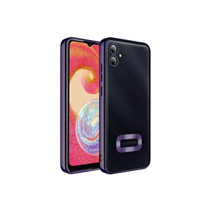 Coque en silicone premium Deep Purple pour Samsung Galaxy A04E avec logo Omega, protection souple de l'appareil photo pour A53 A03S A21S - Product Image 1